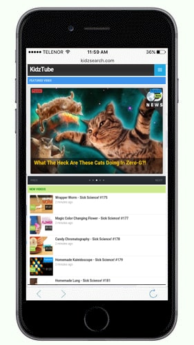 Safe Video Search App