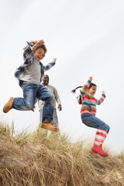 Kids playing outdoors