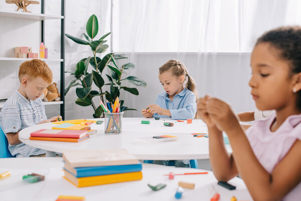 Kids in Spacious Classroom Setting