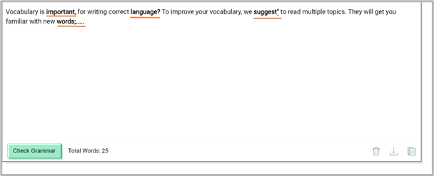 A tool can help you point out the punctuation errors in the writing of students