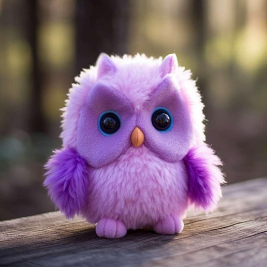 Purple Owl Stuffed Animal