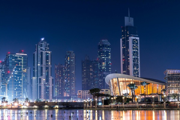 Dhabi Skyline at Night