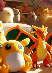 Discovering the joy of Pokemon plush toys in everyday play.