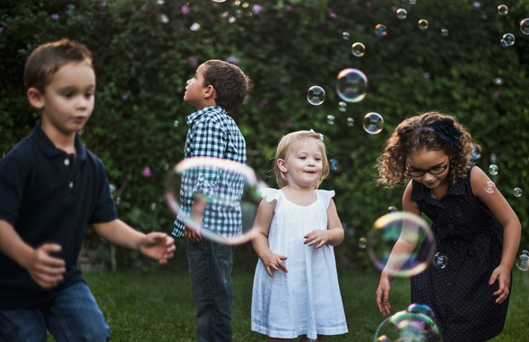 Kids Playing Outside