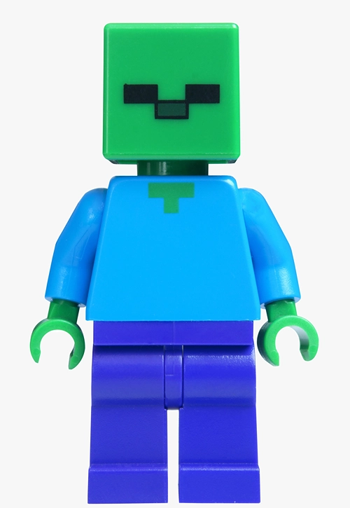 A Minecraft Lego mini figure.