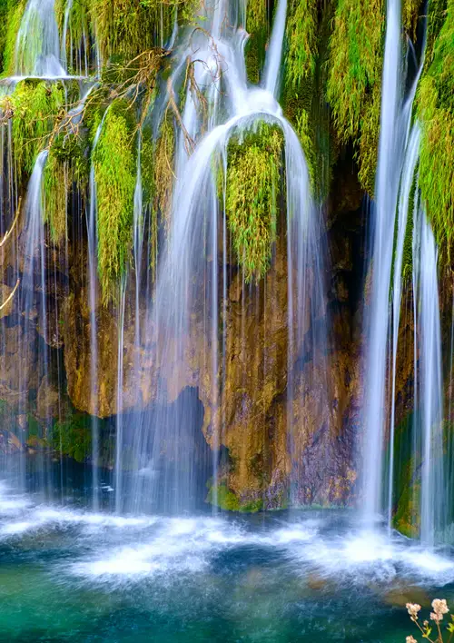 Beautiful water fall at Plitvice Lakes National Park, Croatia