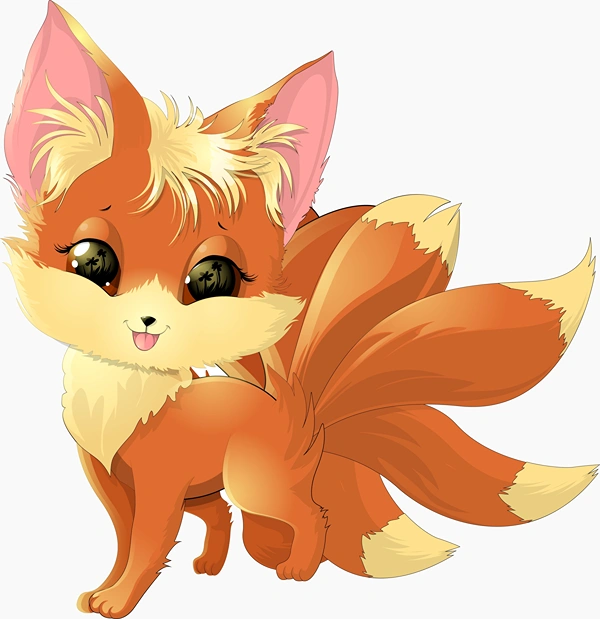 Drawing of Cute Fox from Pokemon.