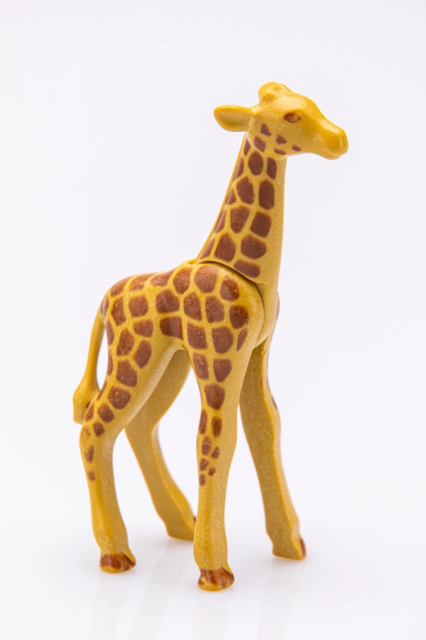 A giraffe miniature toy.