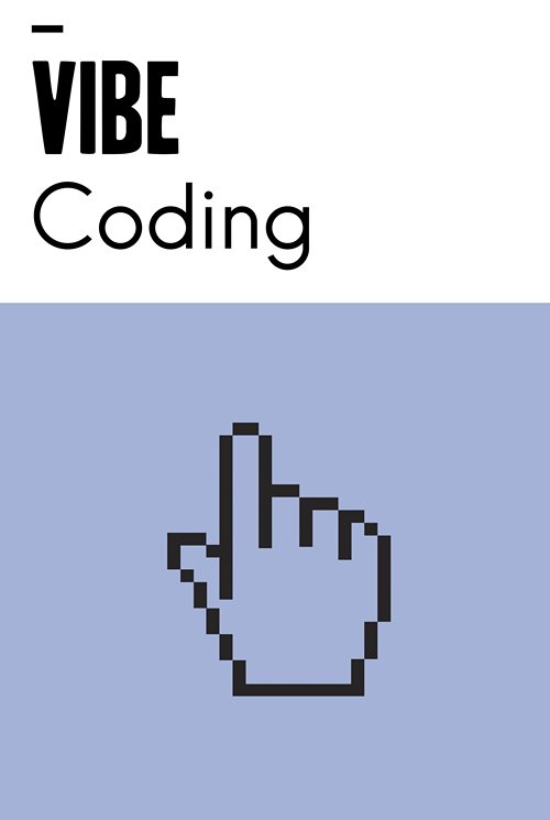 Vibe Coding title with mouse hand emoji underneath.