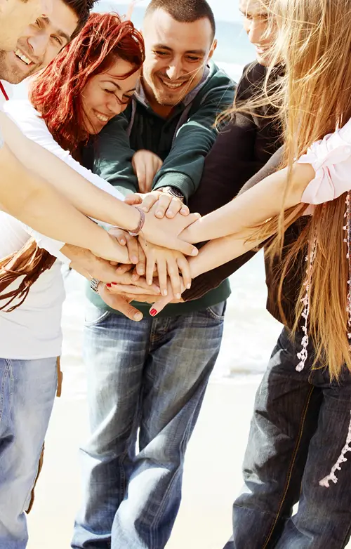Group of adult young people.