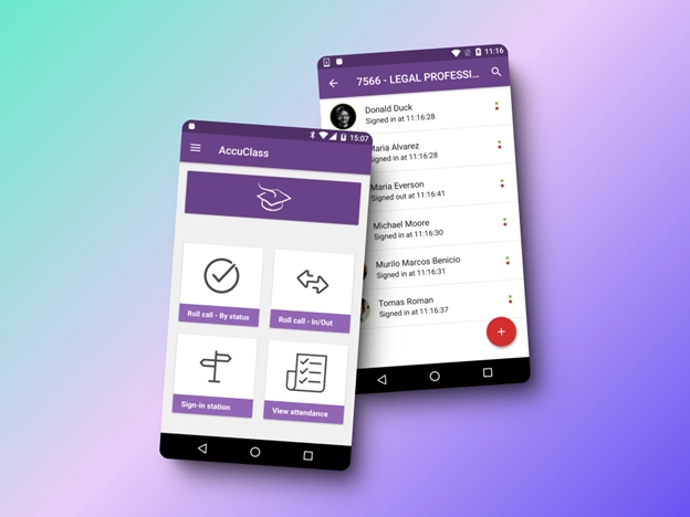 A demonstration of AccuClass on smartphone.