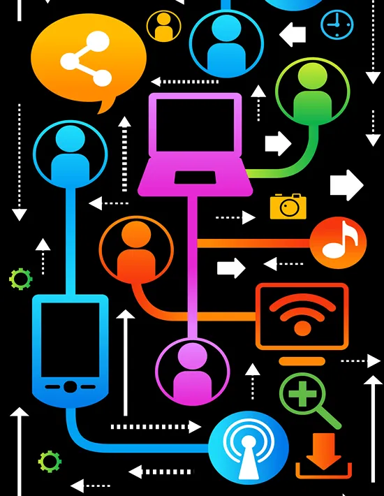 An illustration of internet connectivity.
