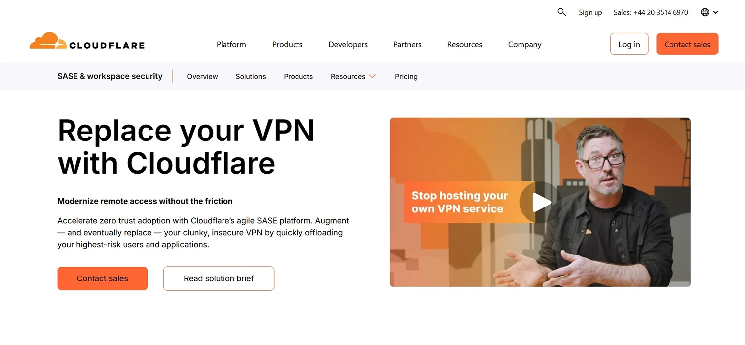 Cloudflare website Screen Shot