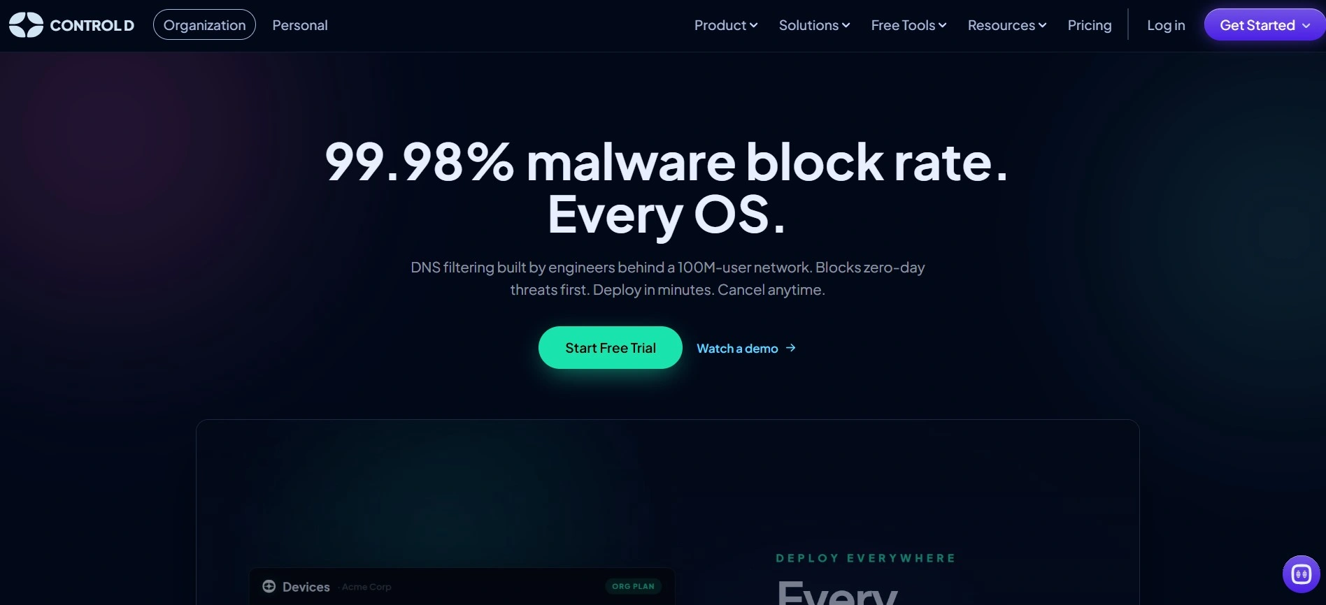Control D website Screen Shot